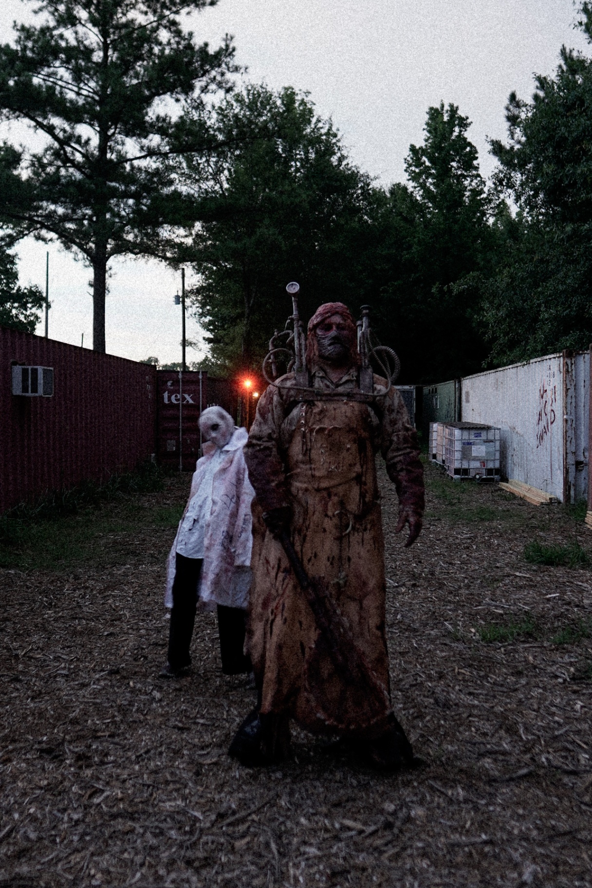 Mortem and Exillium stalking the container yard